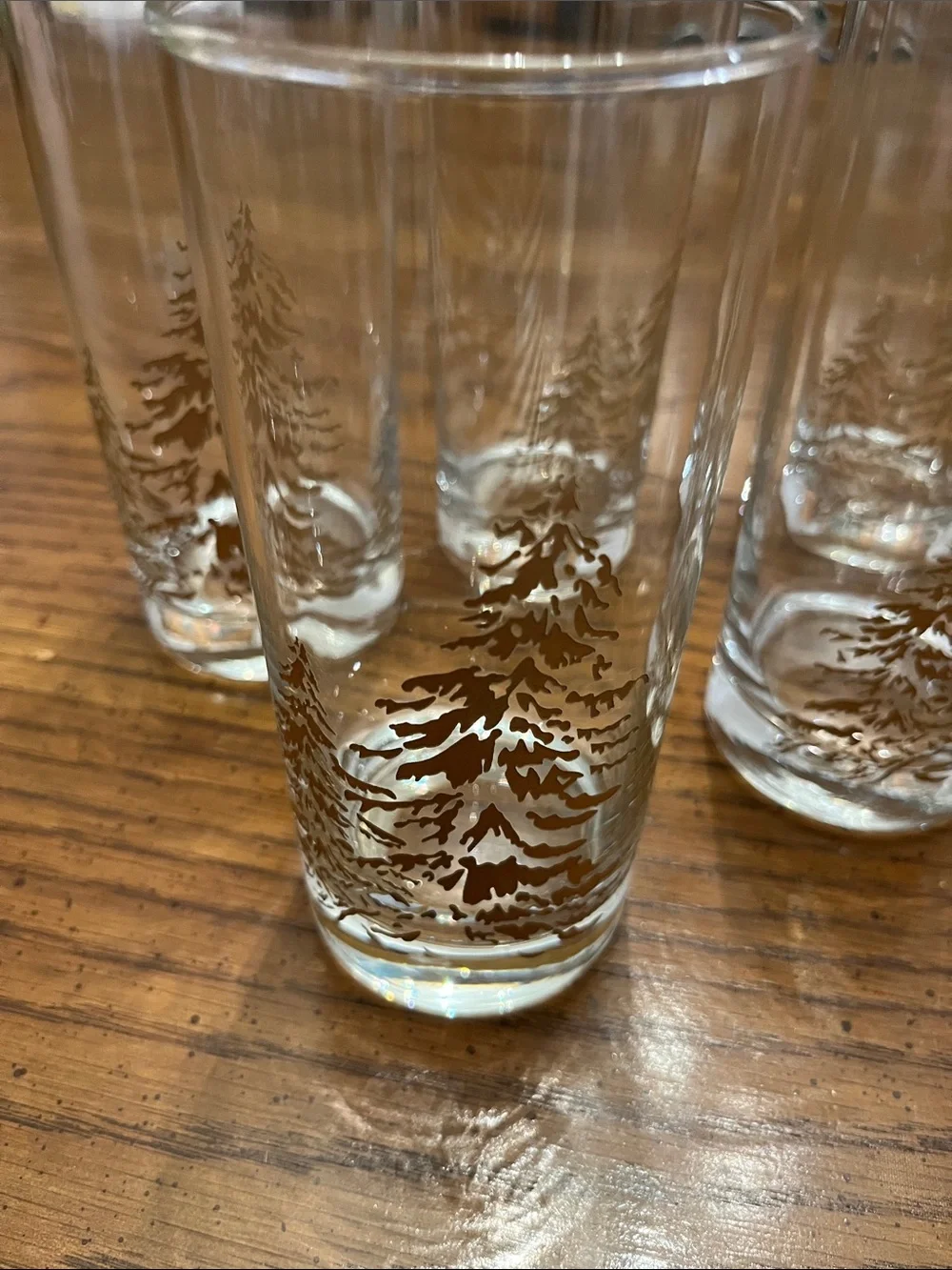 Set of 6 Golden Pines Tumblers